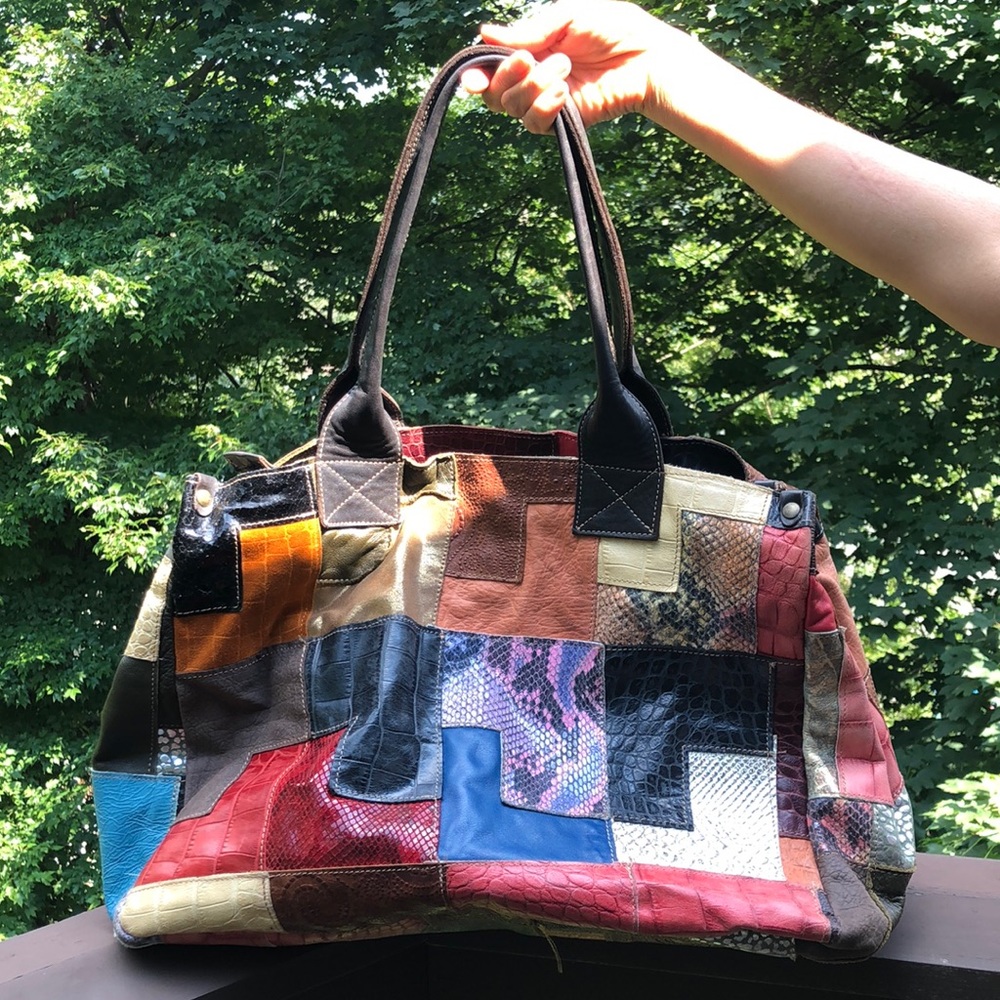 Multicolored Italian bag